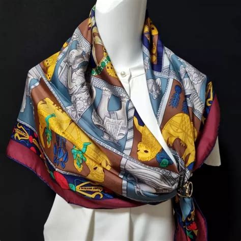 rare vintage hermes scarves|preloved hermes scarf 90.